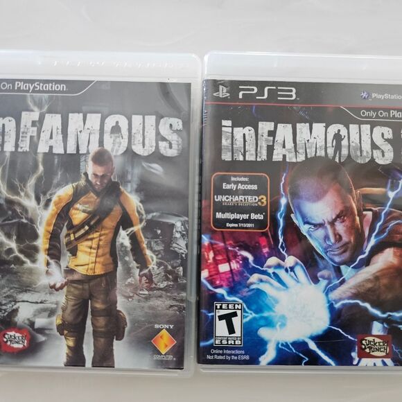 INFAMOUS  1 & 2 Video Games PlayStation 3 pre-owned - Picture 1 of 3